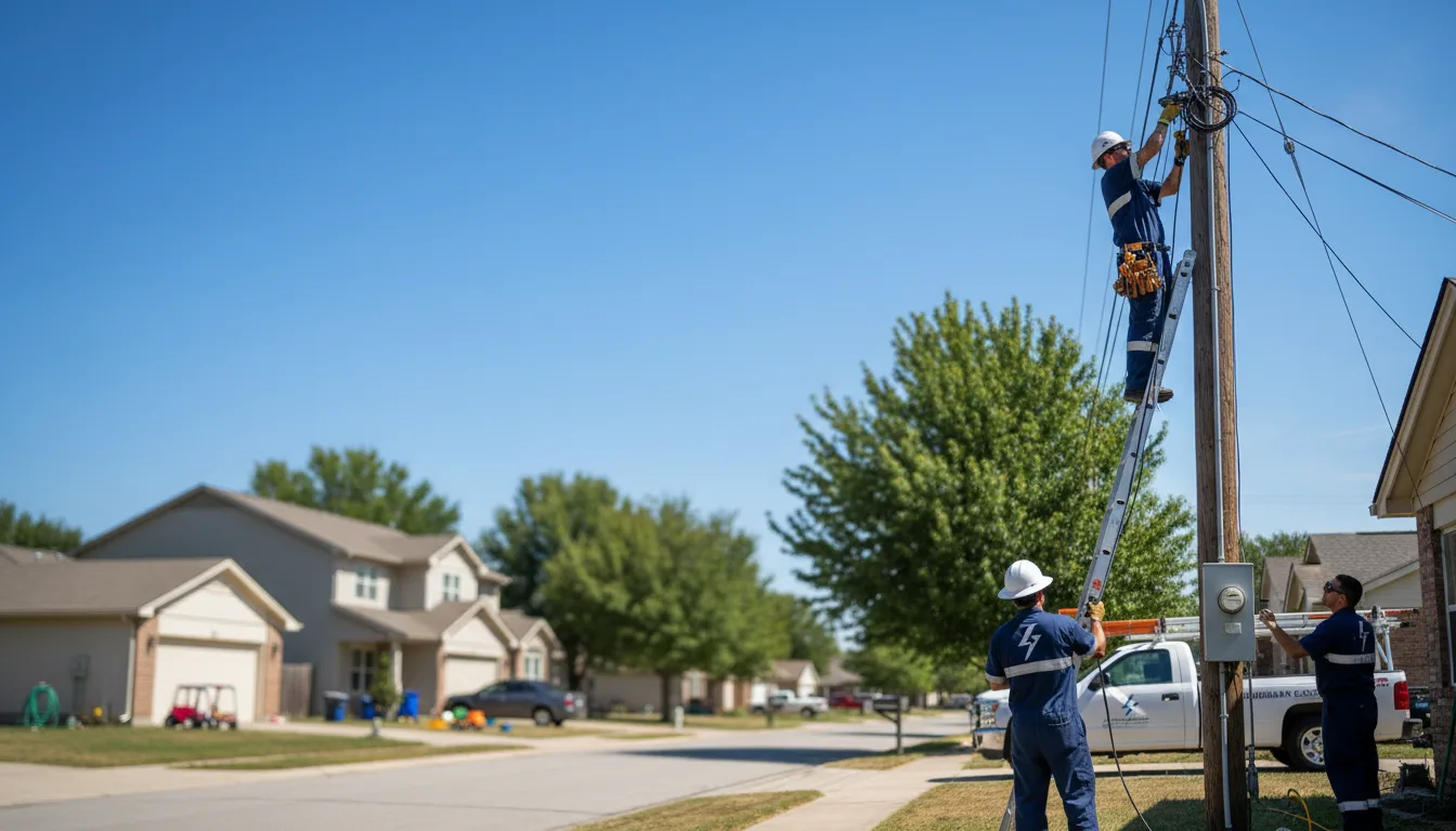 Residential electrician providing installation services in Calvin, LA